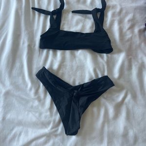 Black Frankies bikinis bikini with ties